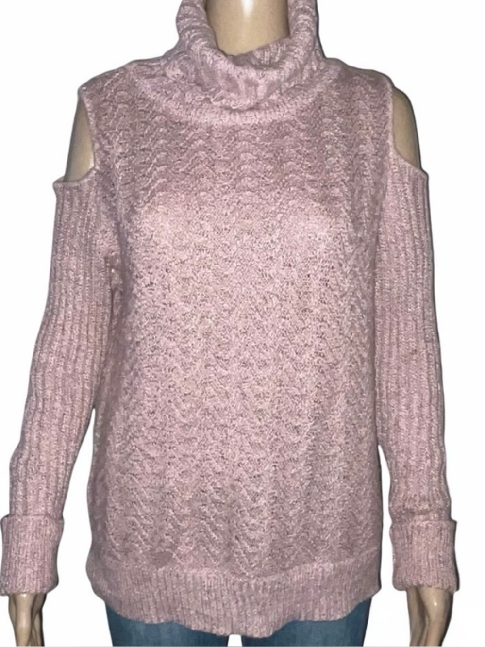American Rag cold shoulder turtleneck sweater